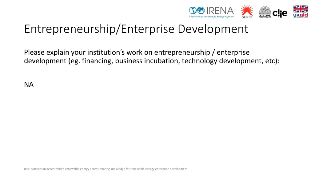 entrepreneurship enterprise development