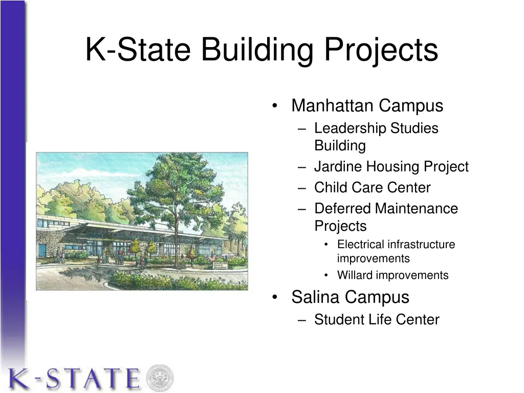 k state building projects