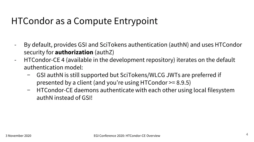 htcondor as a compute entrypoint 1