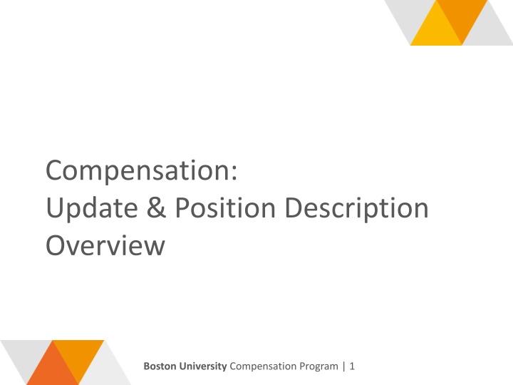 compensation update position description overview