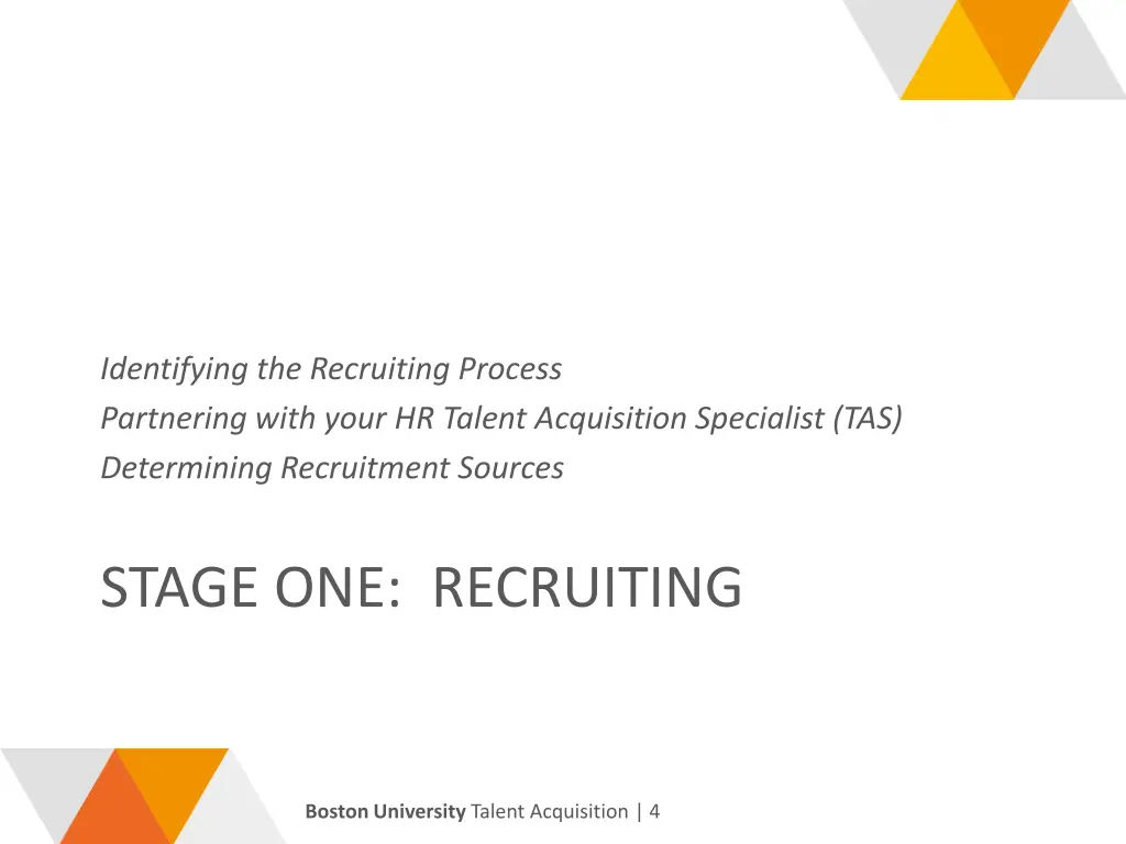 identifying the recruiting process partnering