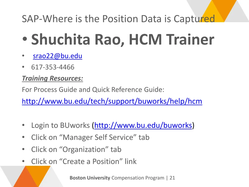 sap where is the position data is captured