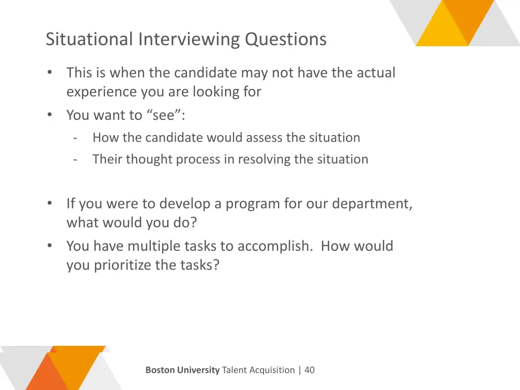 situational interviewing questions