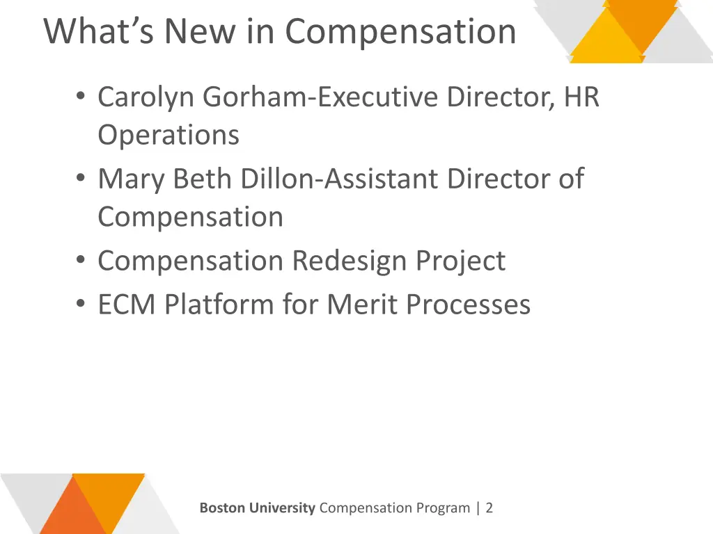 what s new in compensation