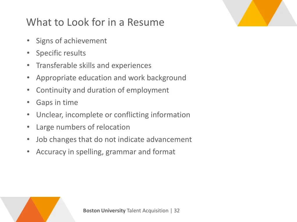 what to look for in a resume