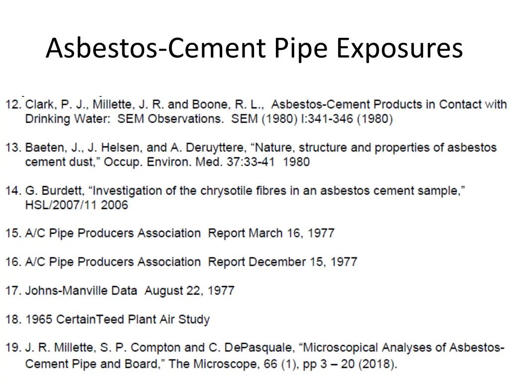 asbestos cement pipe exposures 4