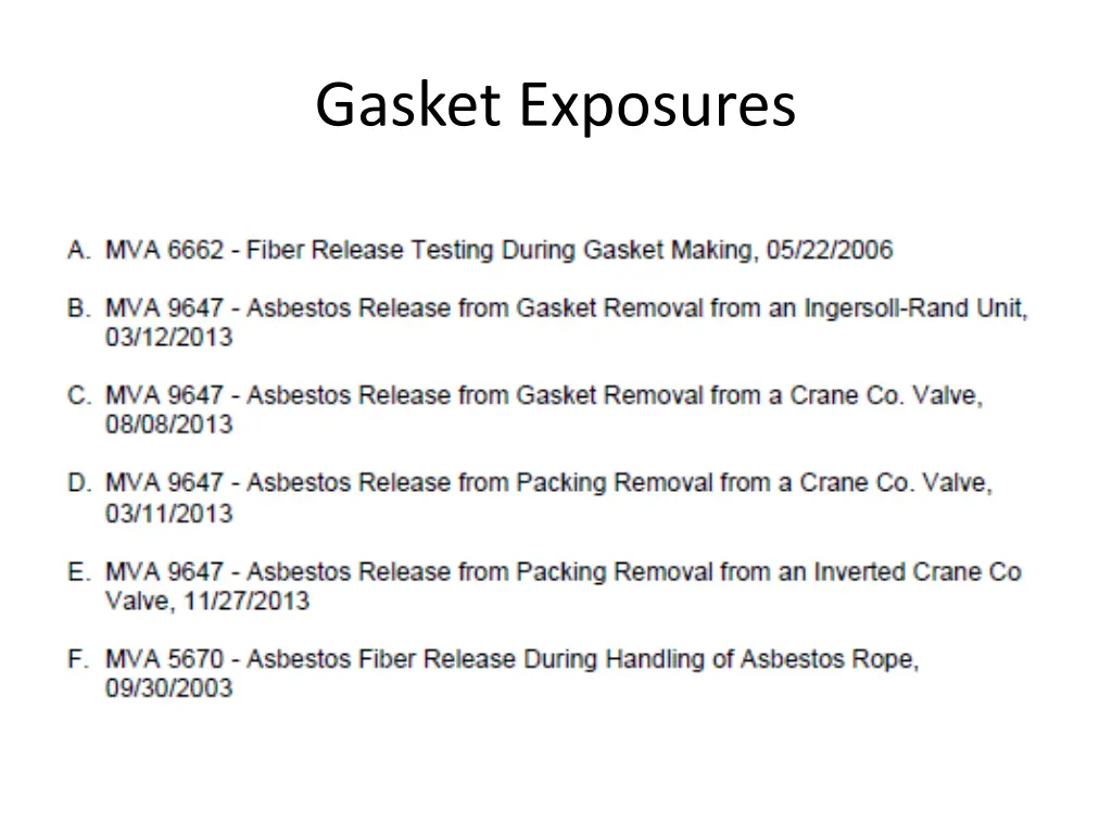 gasket exposures 2