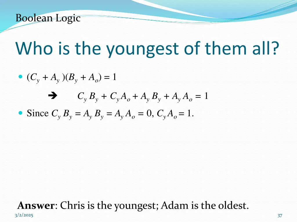 boolean logic 5
