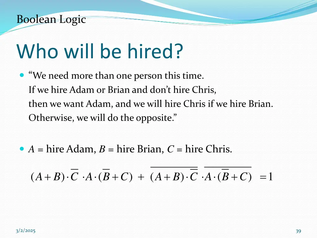 boolean logic 7
