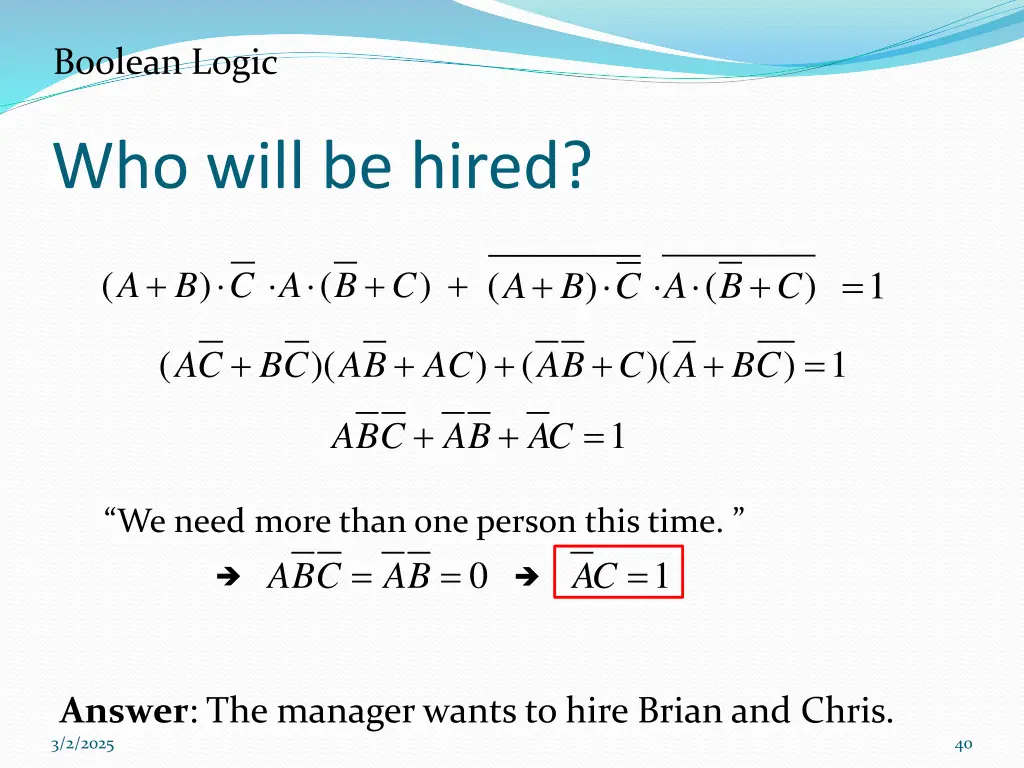boolean logic 8