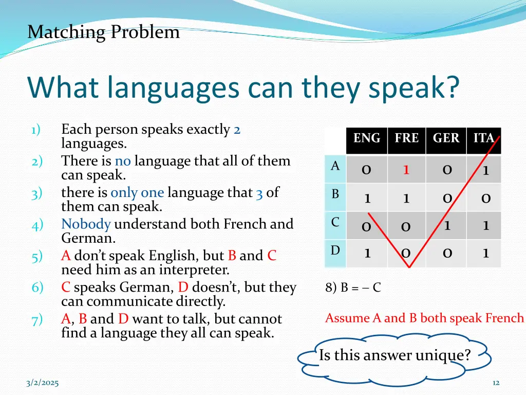matching problem 4