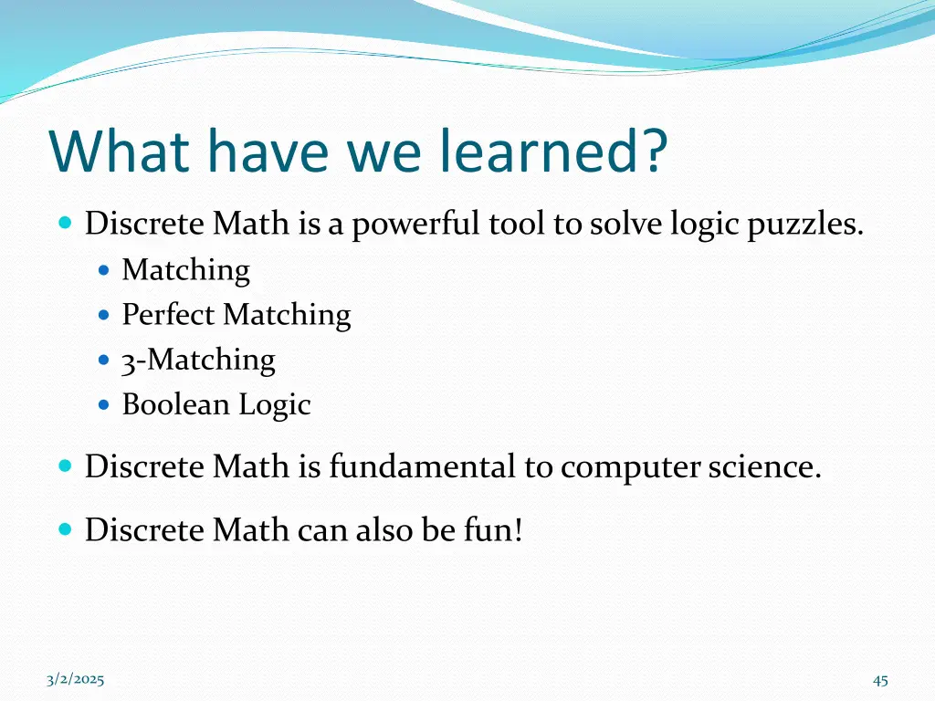 what have we learned