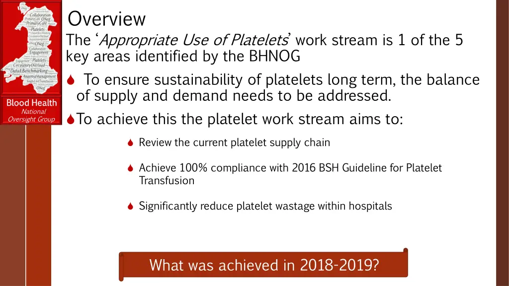 overview the appropriate use of platelets work