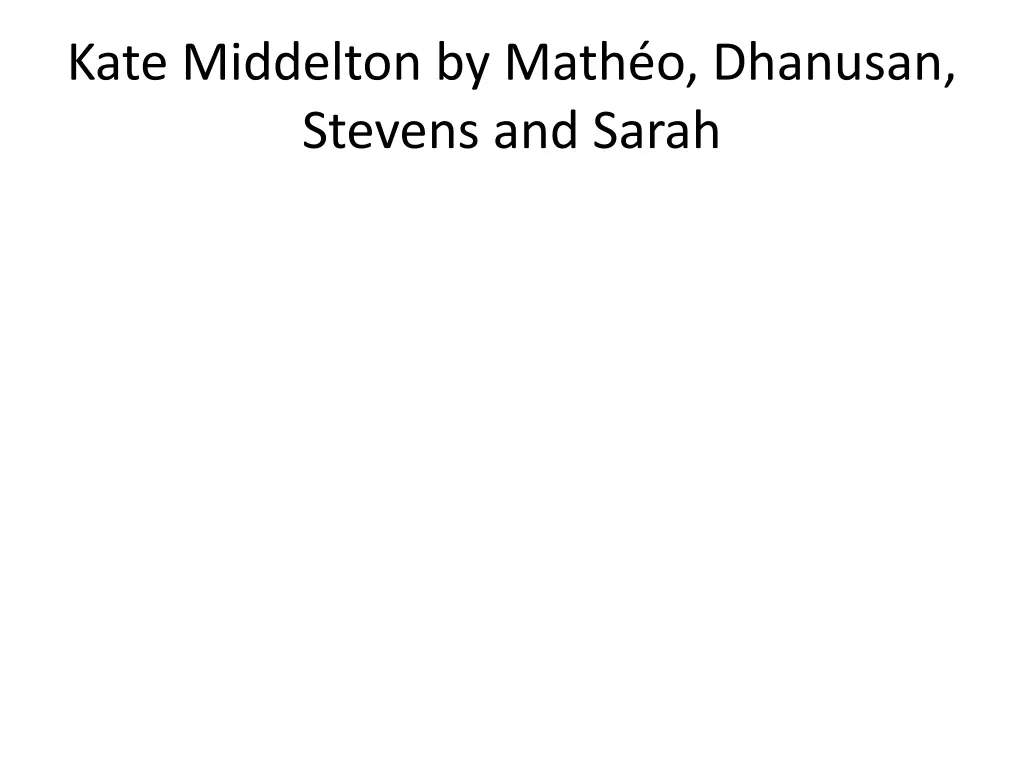 kate middelton by math o dhanusan stevens