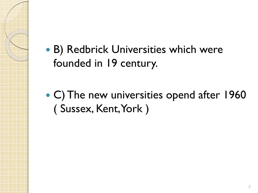 b redbrick universities which were founded