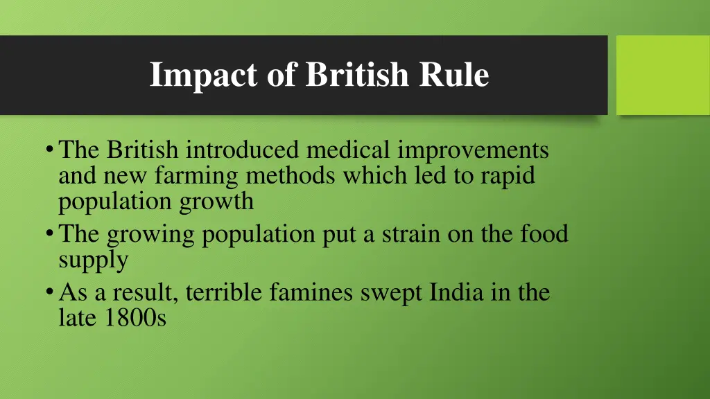 impact of british rule 3