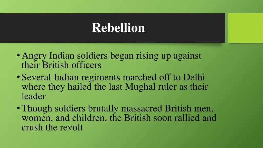 rebellion