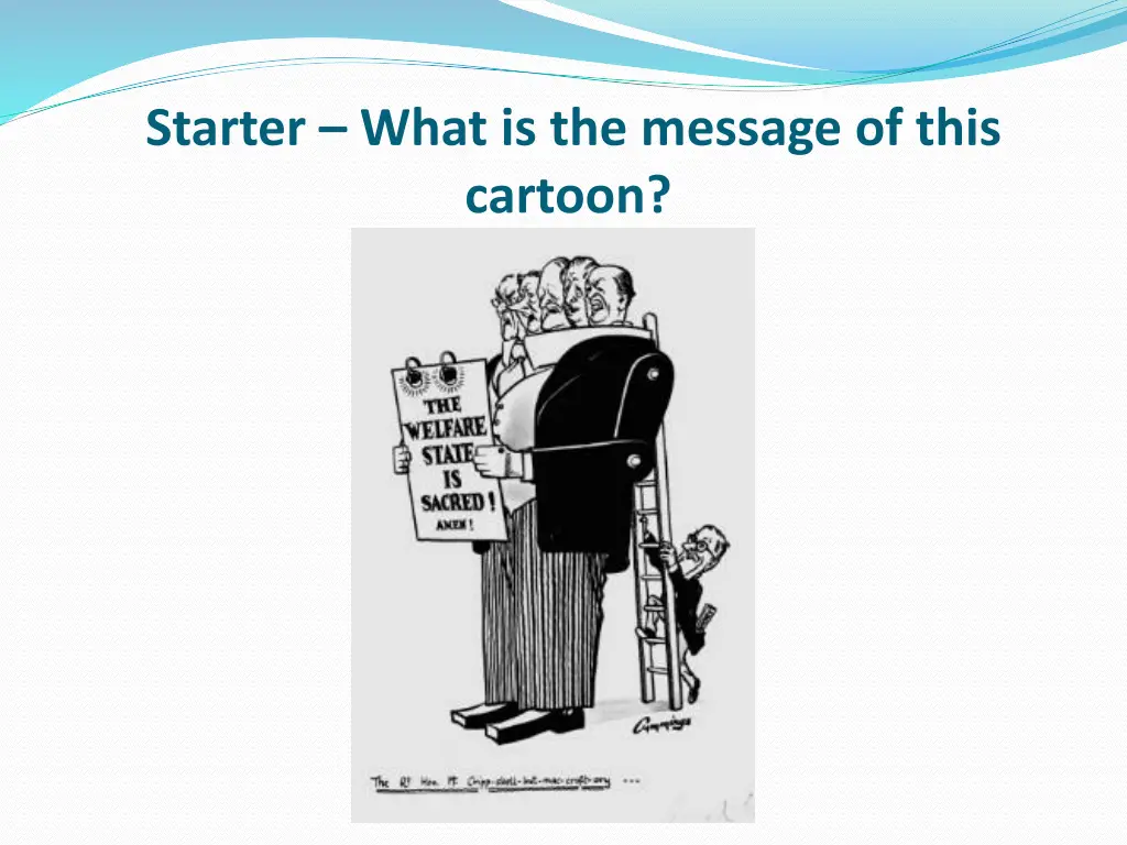 starter what is the message of this cartoon
