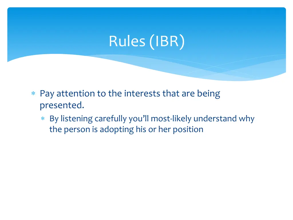 rules ibr 2