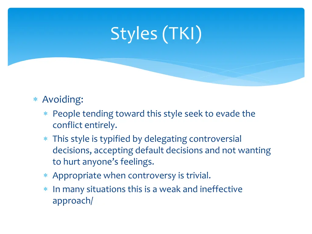 styles tki 4