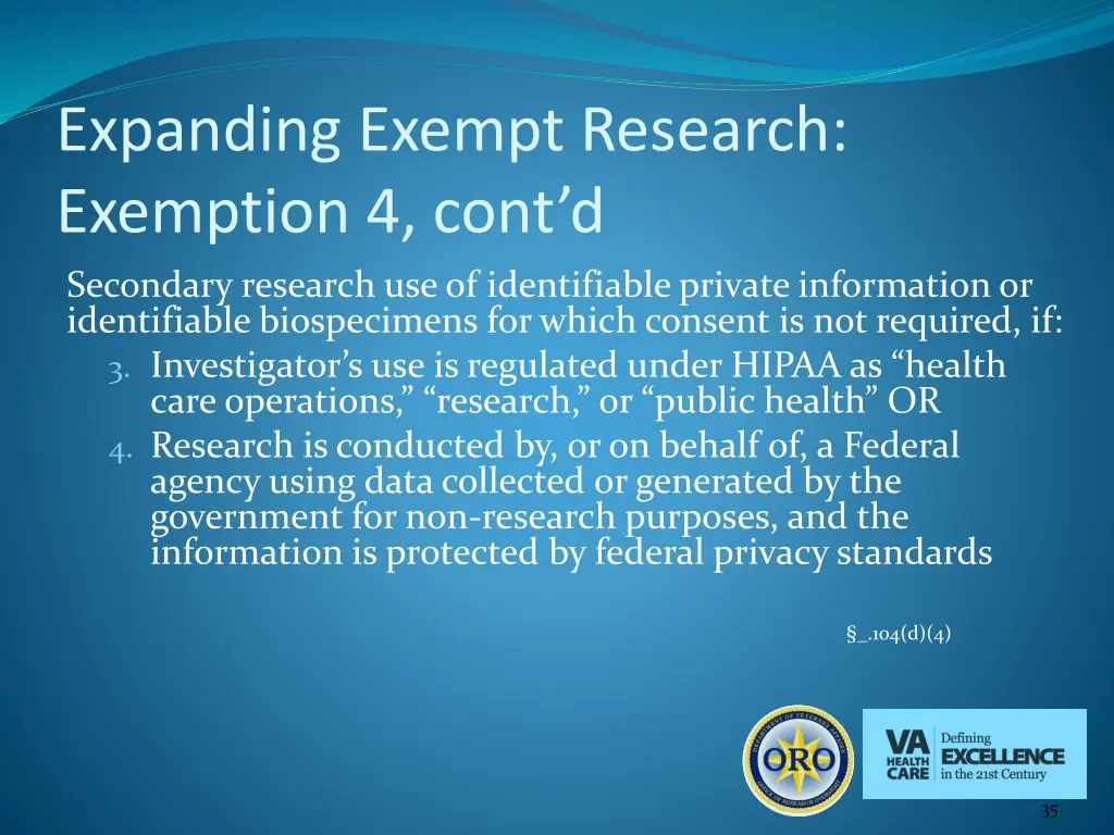 expanding exempt research exemption 4 cont d