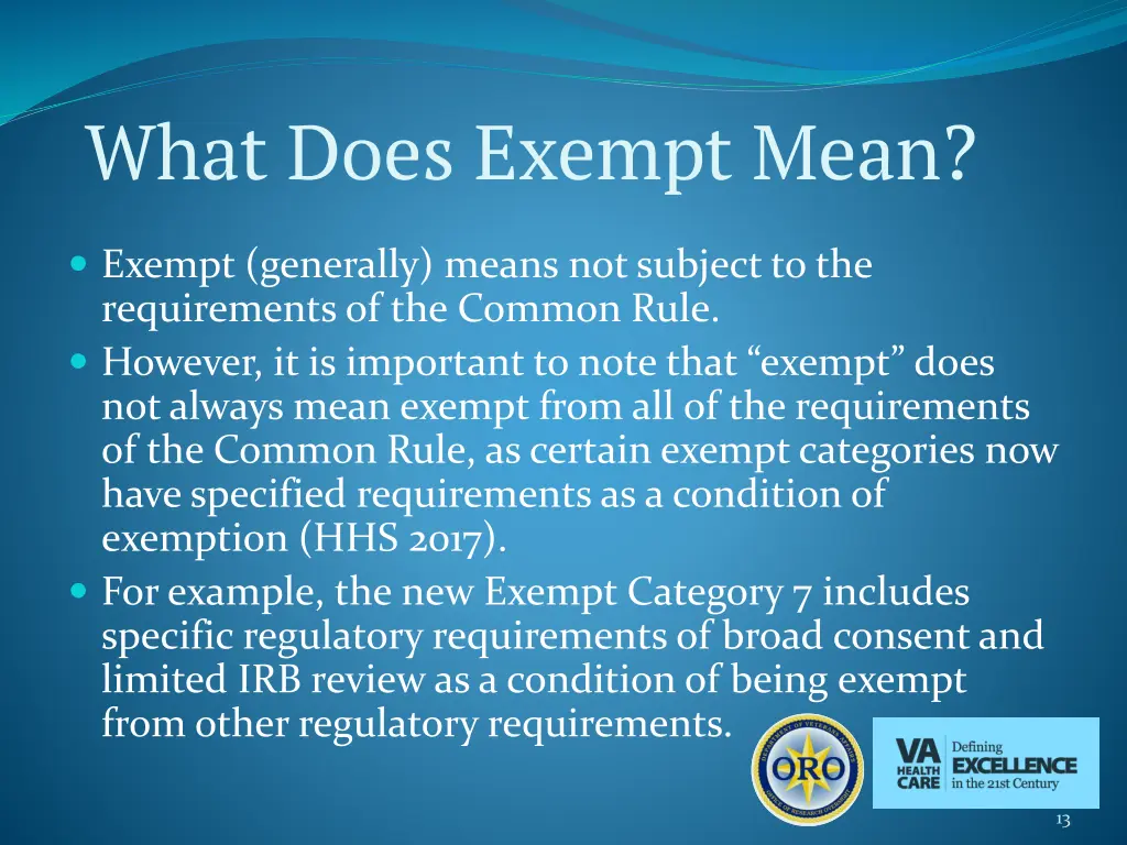 what does exempt mean
