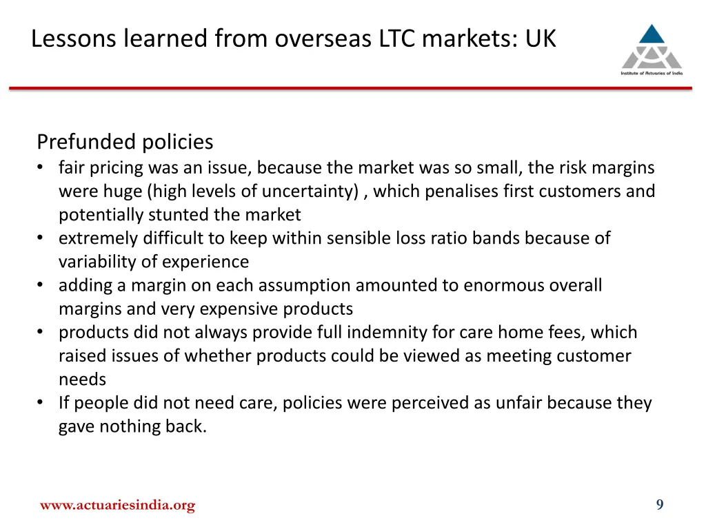 lessons learned from overseas ltc markets uk 1