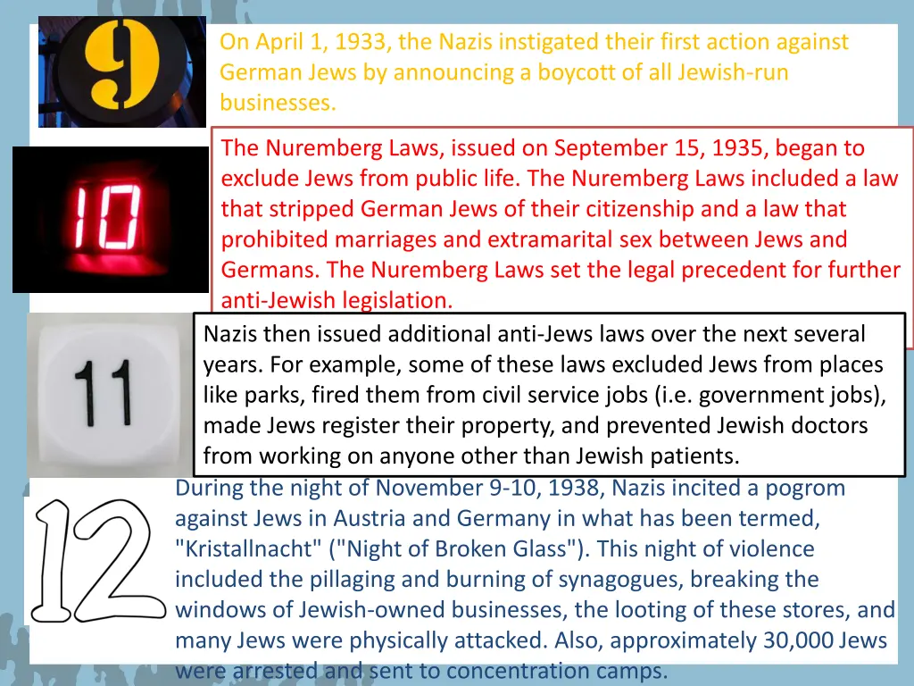 on april 1 1933 the nazis instigated their first