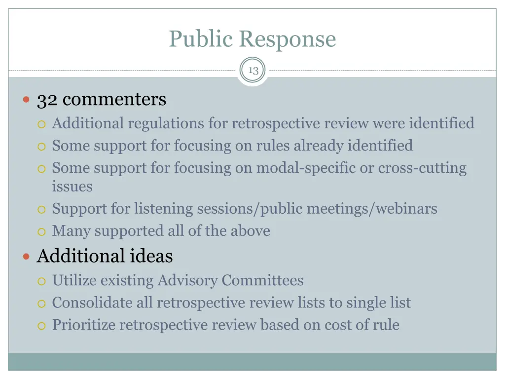 public response