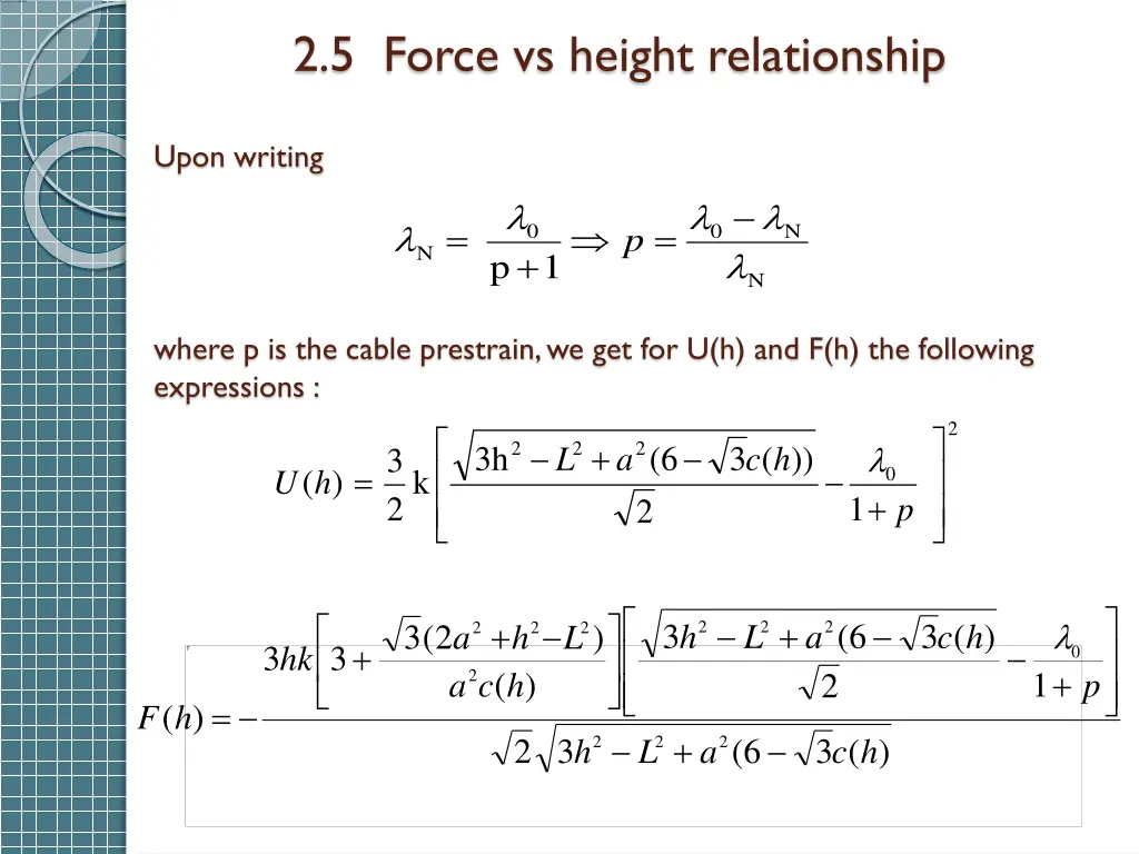 2 5 force vs height relationship