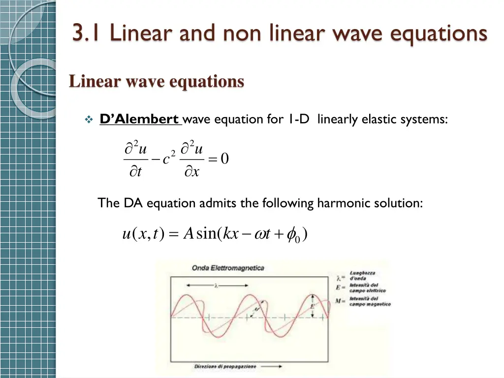 3 1 linear and non linear wave equations