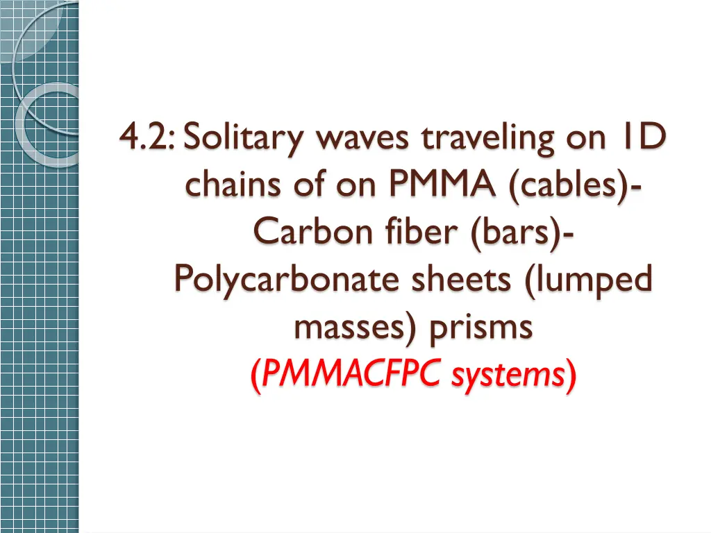 4 2 solitary waves traveling on 1d chains