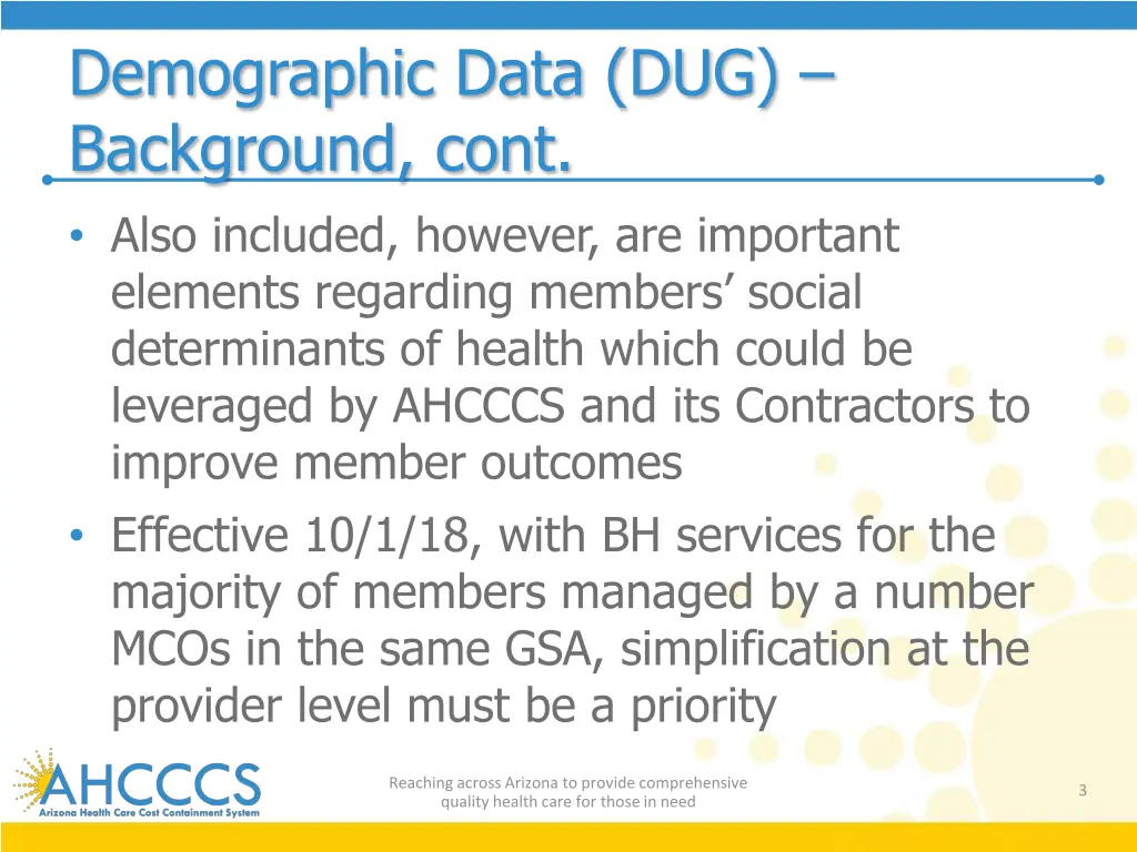 demographic data dug background cont also