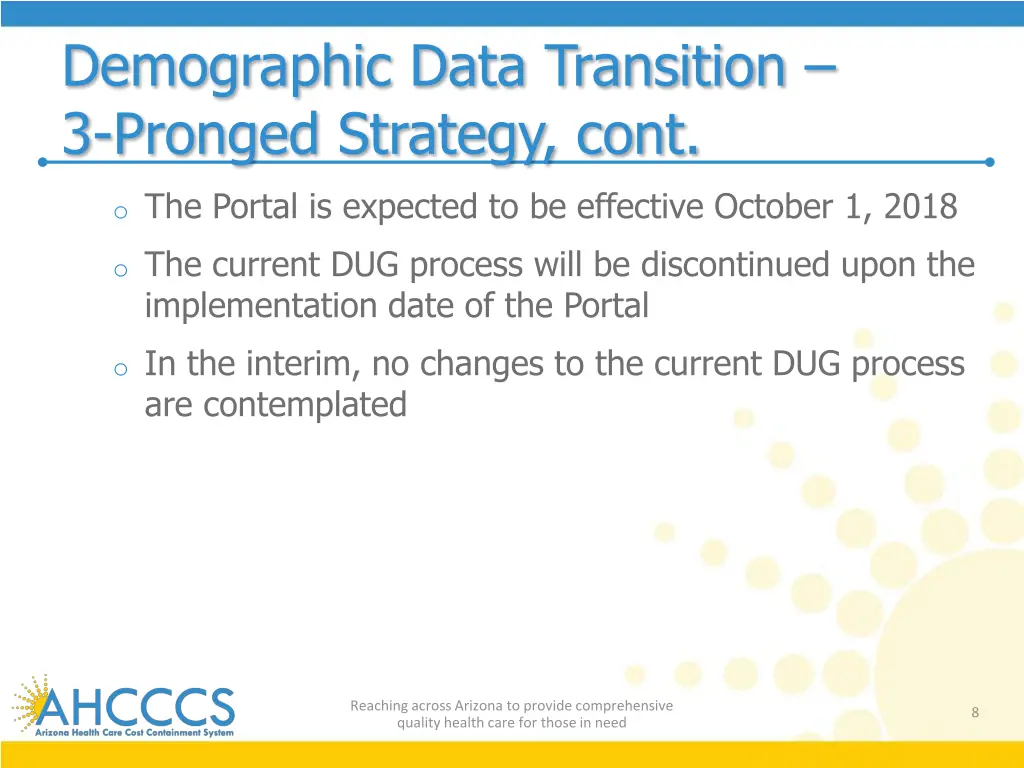 demographic data transition 3 pronged strategy 4