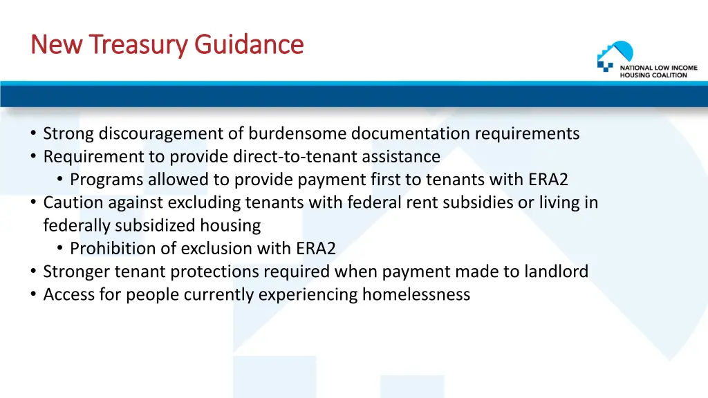 new treasury guidance new treasury guidance