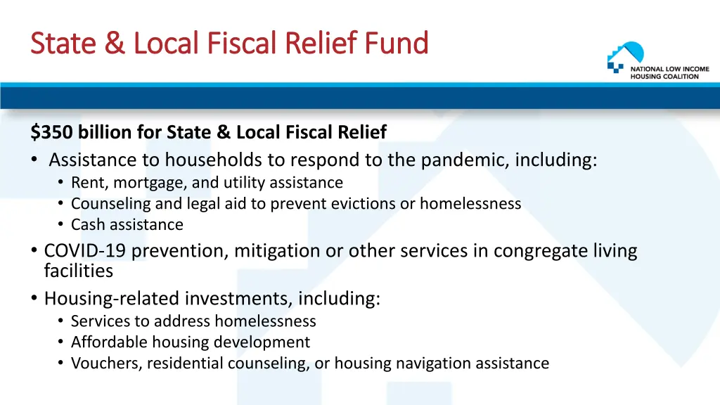 state local fiscal relief fund state local fiscal