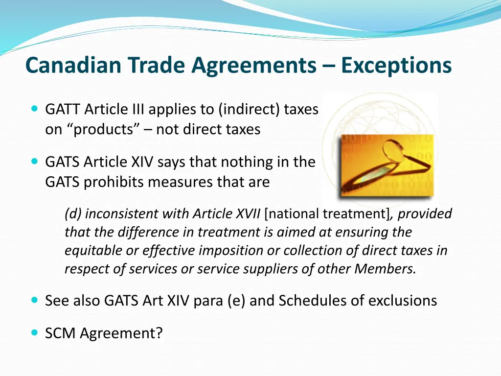 canadian trade agreements exceptions 2