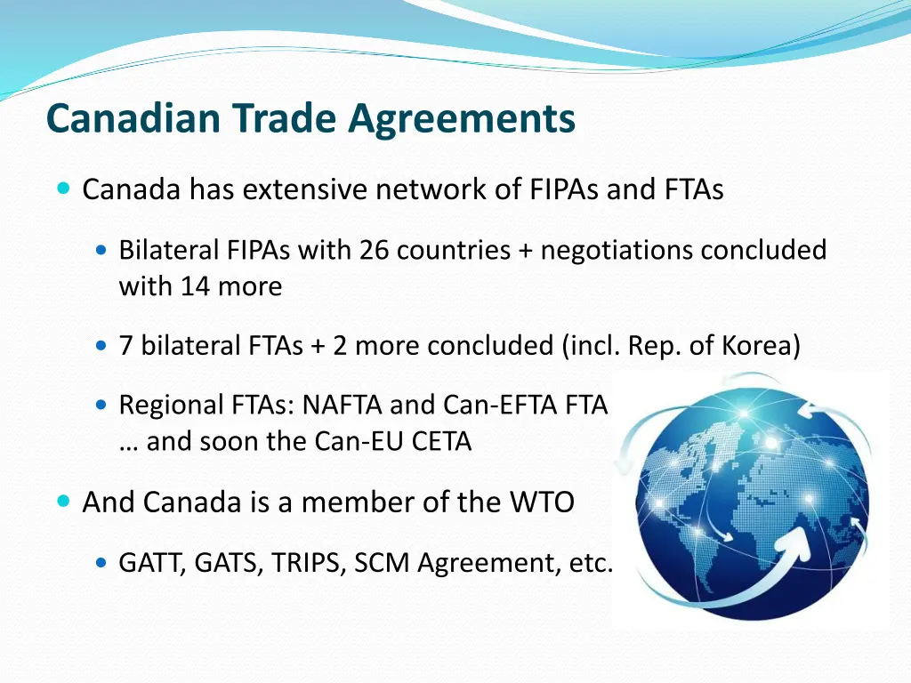 canadian trade agreements