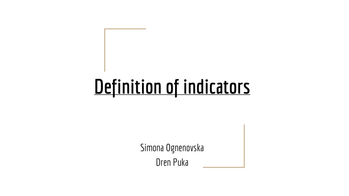 definition of indicators