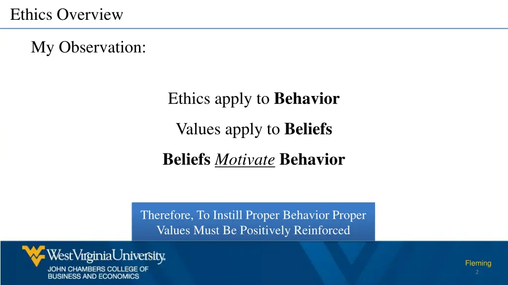 ethics overview