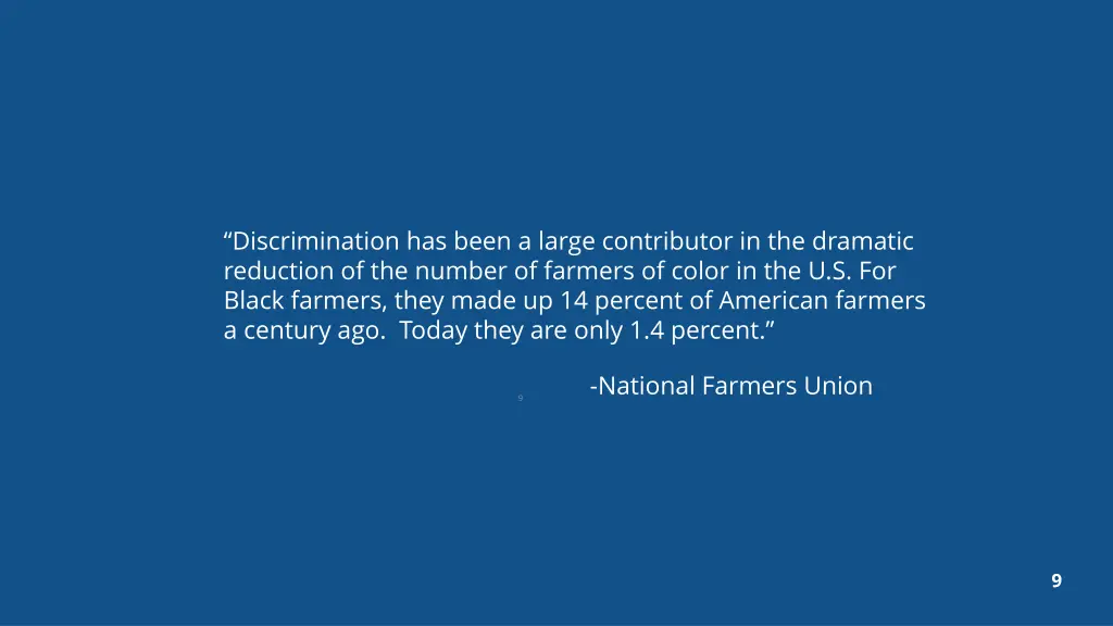 discrimination has been a large contributor