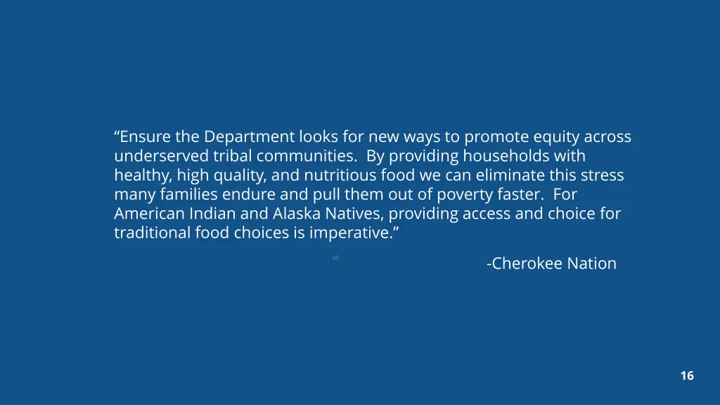 ensure the department looks for new ways