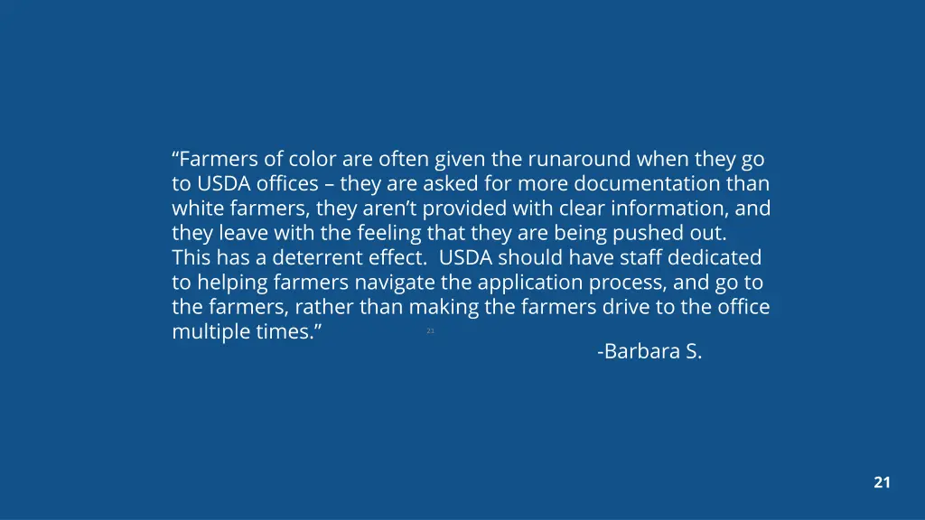 farmers of color are often given the runaround