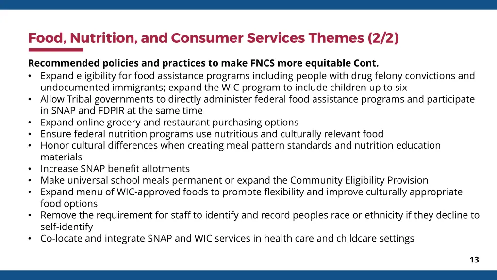 food nutrition and consumer services themes 2 2