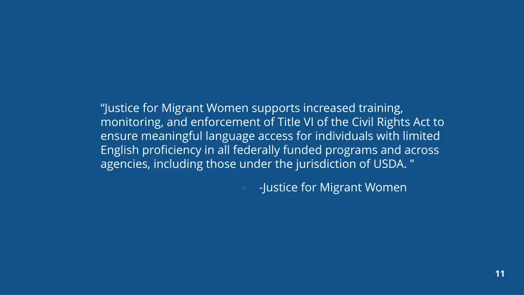 justice for migrant women supports increased