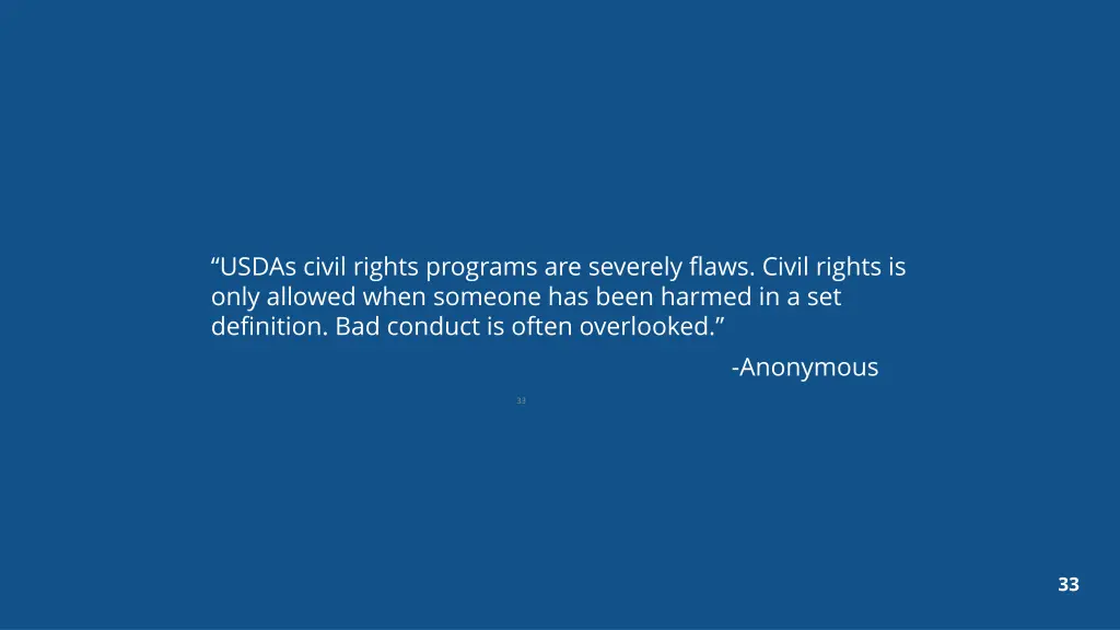 usdas civil rights programs are severely flaws
