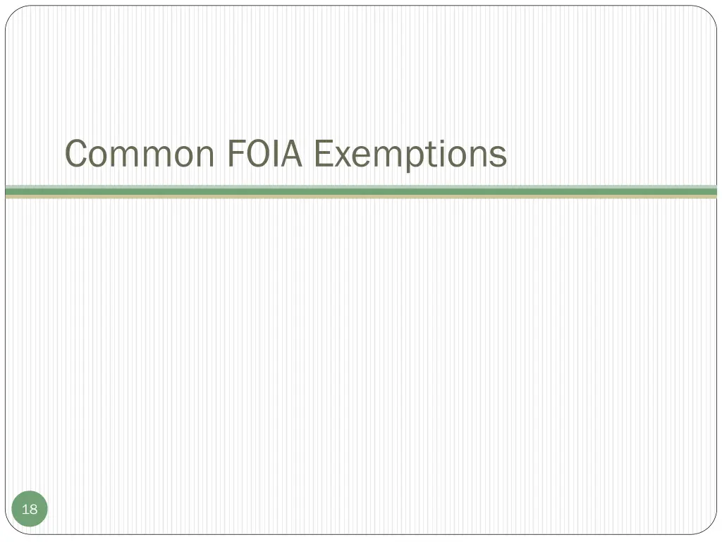 common foia exemptions