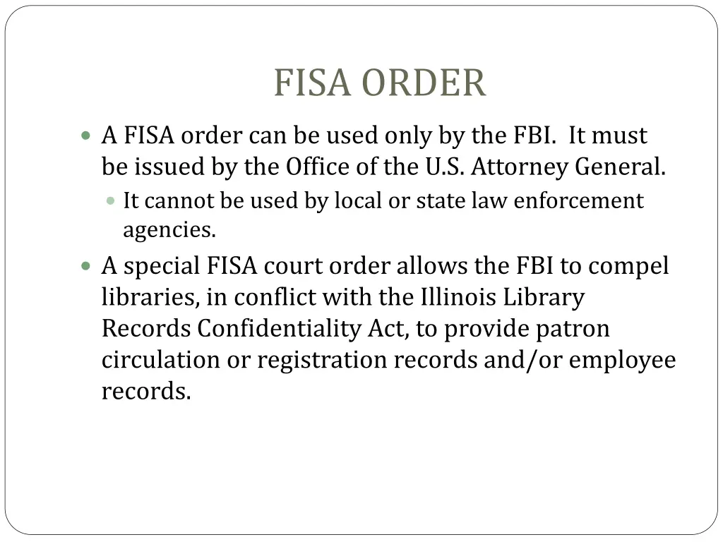 fisa order