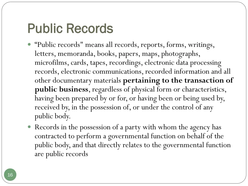 public records public records