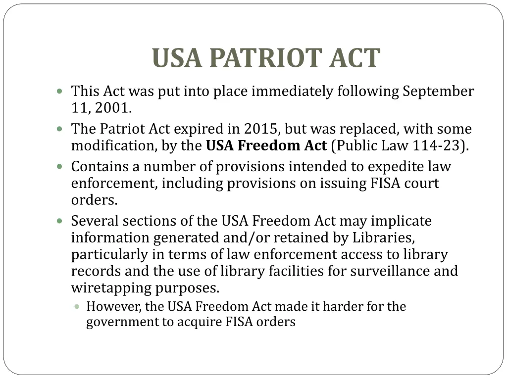 usa patriot act